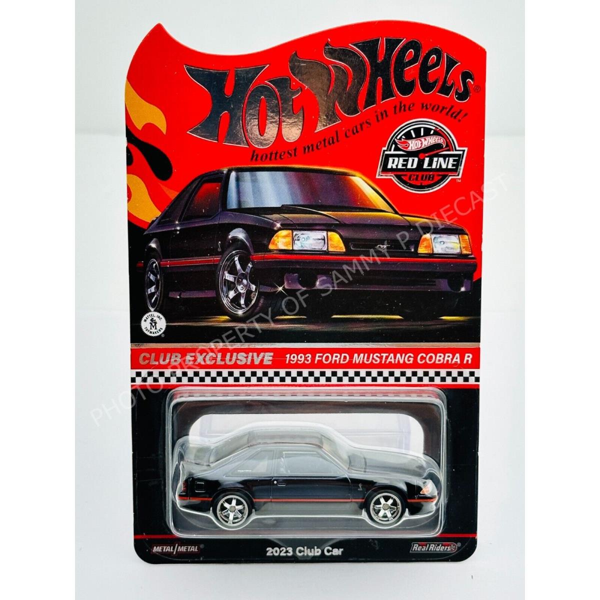 Hot Wheels 2023 Rlc Redline Club 1993 Ford Mustand Cobra R Black