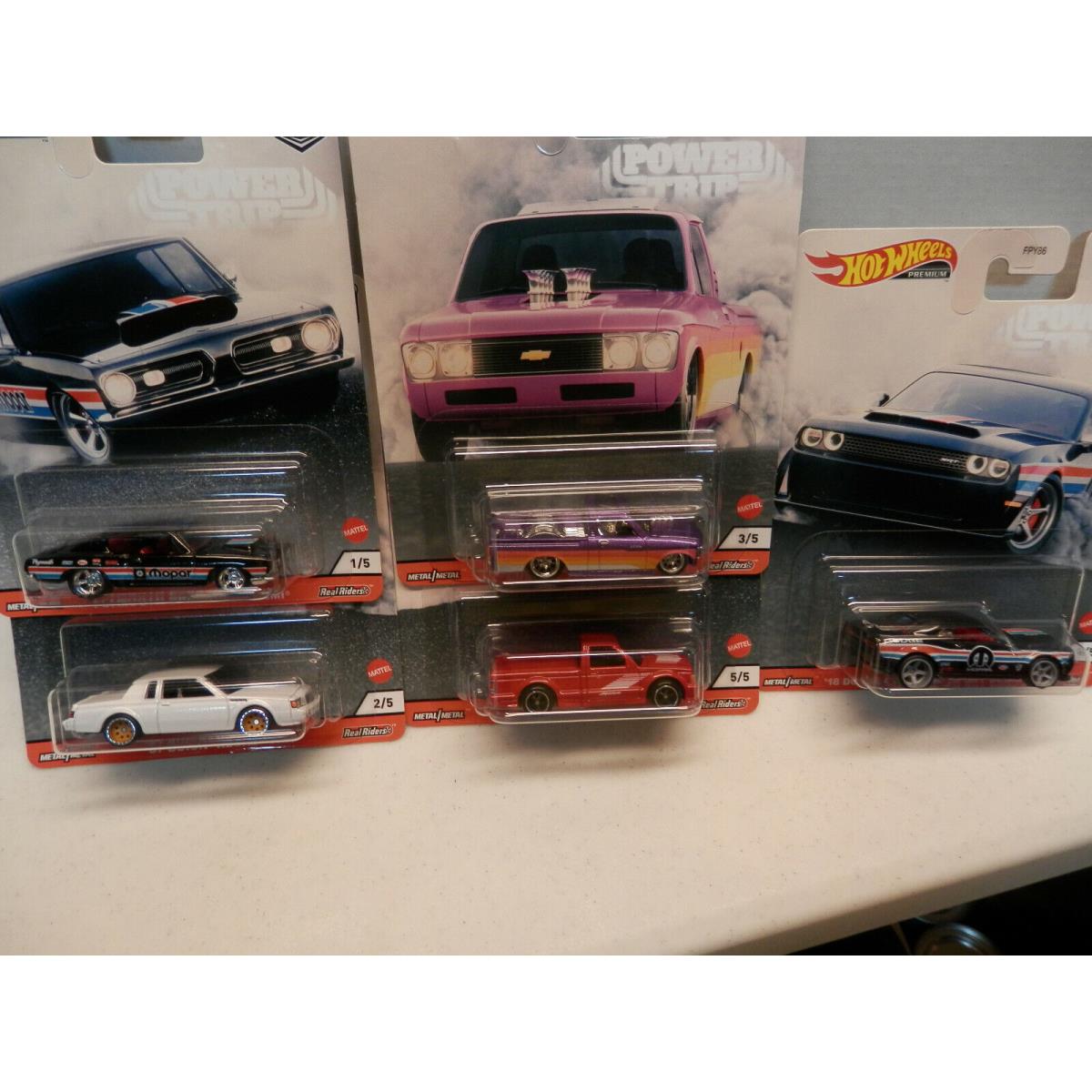 2020 Hot Wheels Power Trip Set of 5 Cars Car Culture 1/64 Diecast Cars n