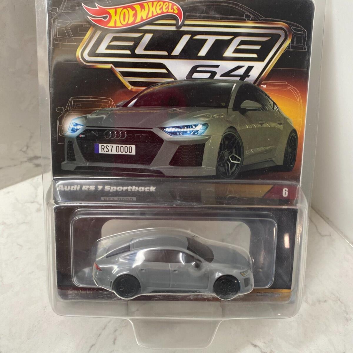 Hot Wheels Elite 64 HGW11 Gray 1:64 Diecast Audi RS 7 Sportback Vehicle Toy