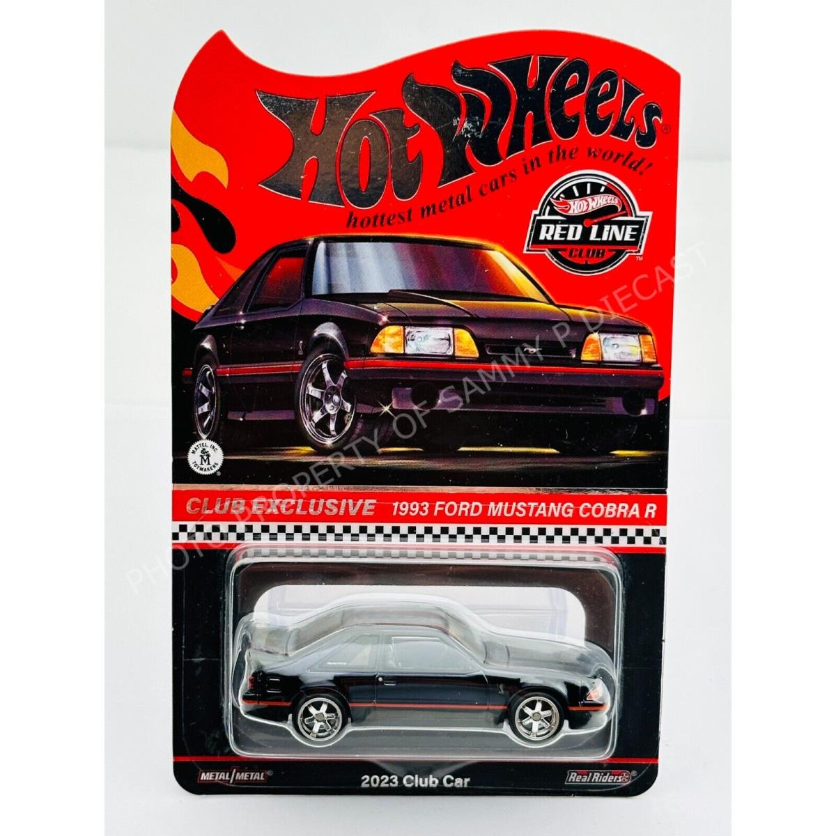 Hot Wheels 2023 Rlc Redline Club 1993 Ford Mustand Cobra R Black