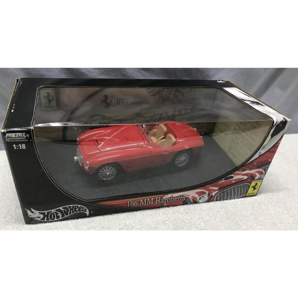 2003 Mattel Hot Wheels 166 MM Barchetta Ferrari 1:18 Die Cast Car Nos