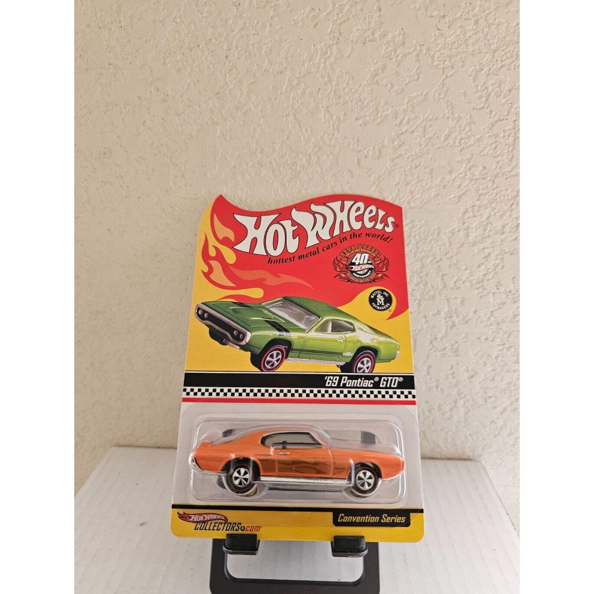 Hot Wheels Rlc Convention Series `69 Pontiac Gto Orange E64