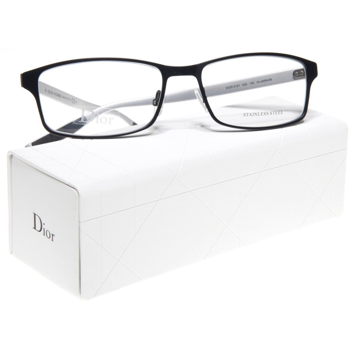 Christian Dior 0197 92K Black Palladium Eyeglasses Frame 56-17-145 B33 Italy