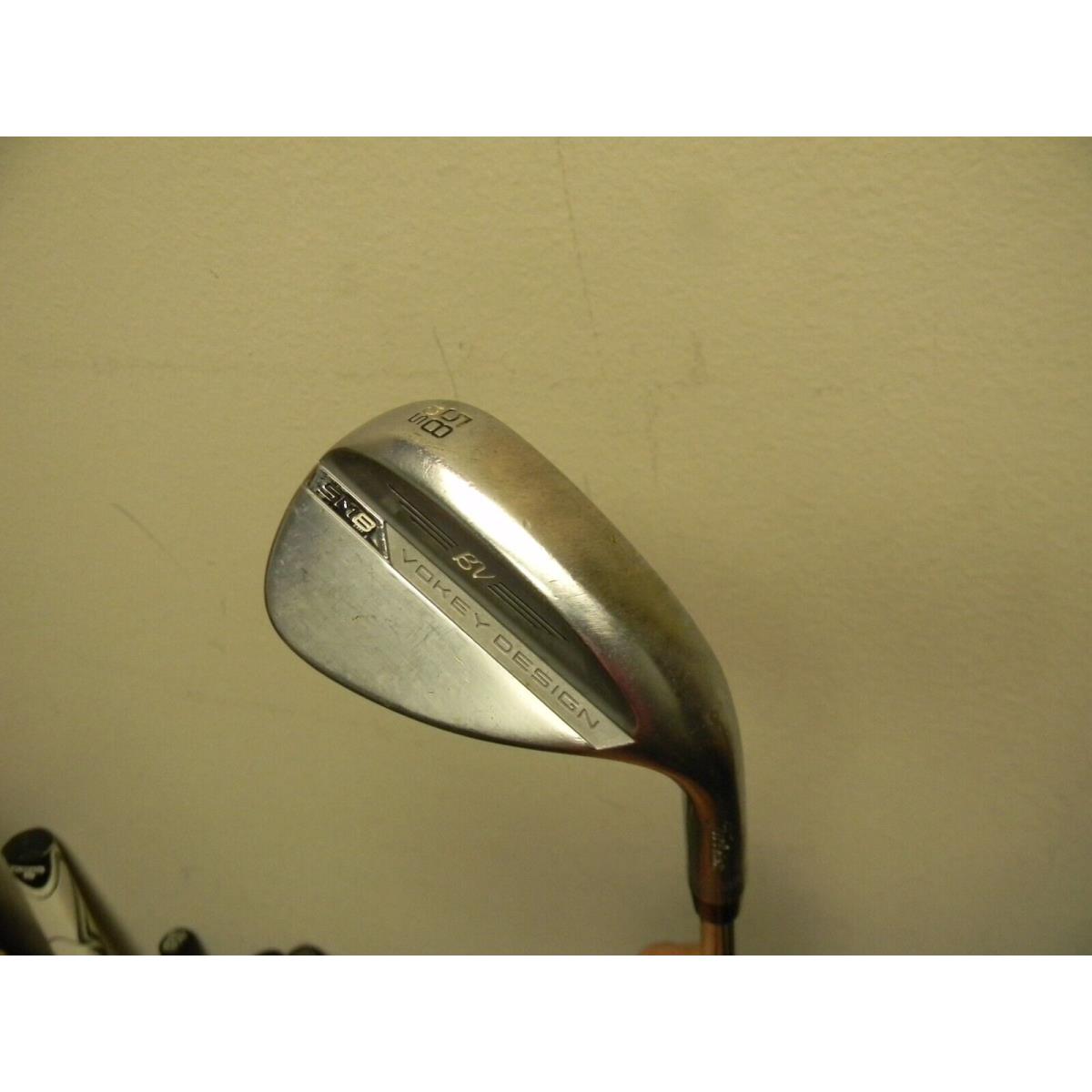 Titleist Vokey SM8 Chrome 58 Sand / Lob Wedge 360 Grip +1/2 Over S Grind