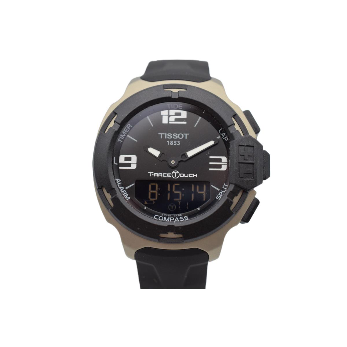 Tissot T-race T-touch Digital Silver Case Black Dial T081420A