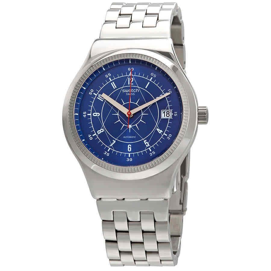 Swatch Boreal Automatic Blue Dial Men`s Watch YIS401G