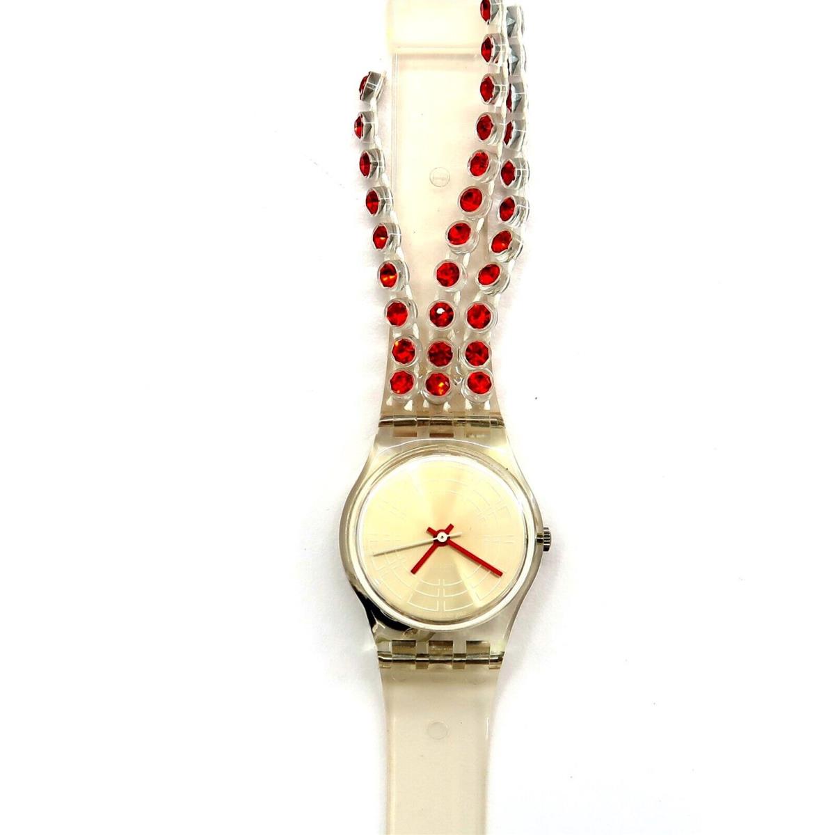 Swatch Watch Ladies Rubinia LK187 with Case Papers Vintage 2001 Womans