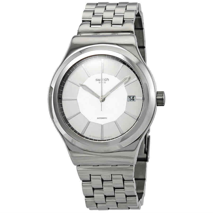 Swatch Sistem Casual Automatic White Dial Men`s Watch YIS421G