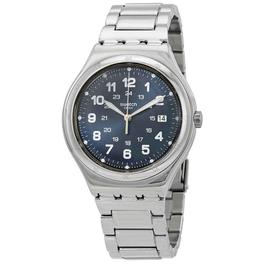 Swatch Blue Boat Stainless Steel Men`s Watch YWS420G