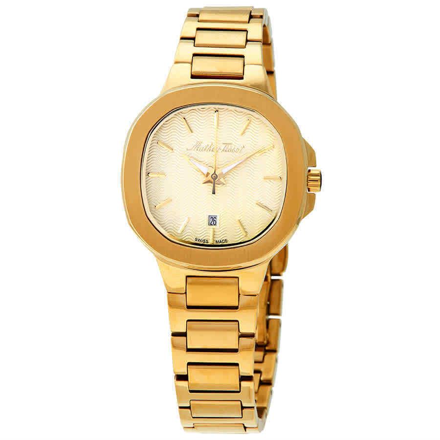 Mathey-tissot Evasion Quartz Gold Dial Ladies Watch D152PDI