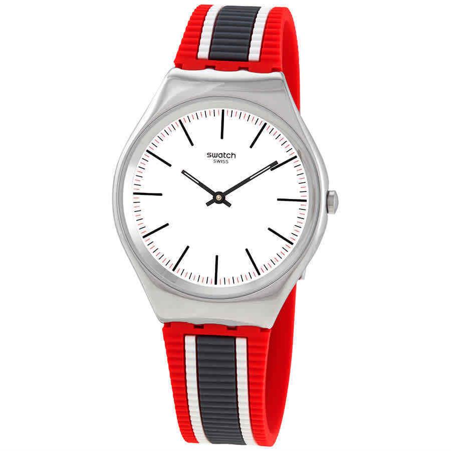 Swatch Skinflag Quartz White Dial Unisex Watch SYXS114