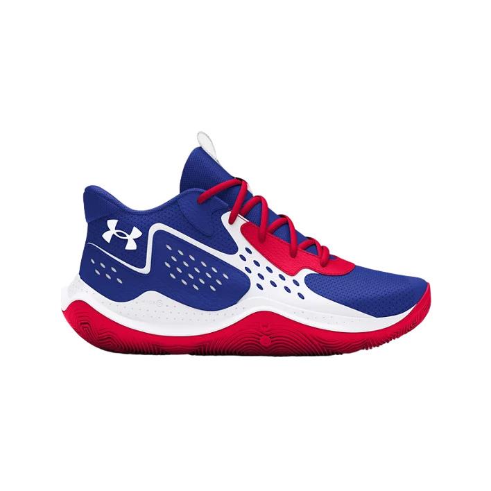 Under Armour Grade School UA Jet `23 Blu/red Basketball Shoes 3026635-402