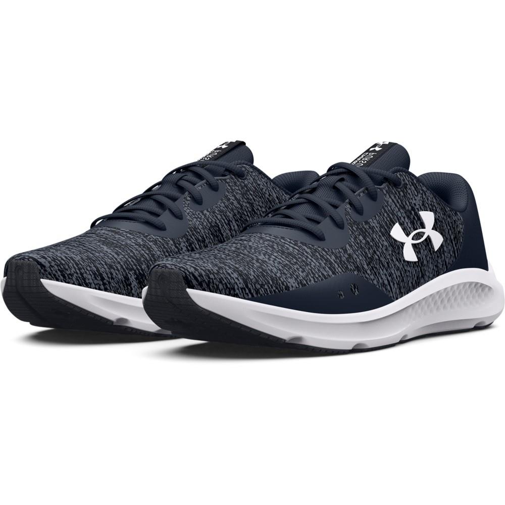 Under Armour 3025945 Men`s UA Charged Pursuit 3 Twist Running Athletic Shoes Downpour Gray