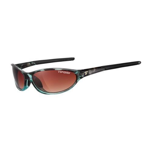 Tifosi Women`s Alpe 2.0 Sunglasses Blue Tortoise Brown Gradient Lens