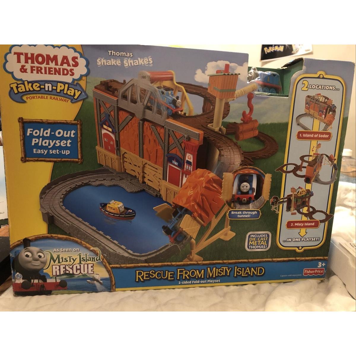 Thomas Friends Take n Play Rescue From Misty Island Playset