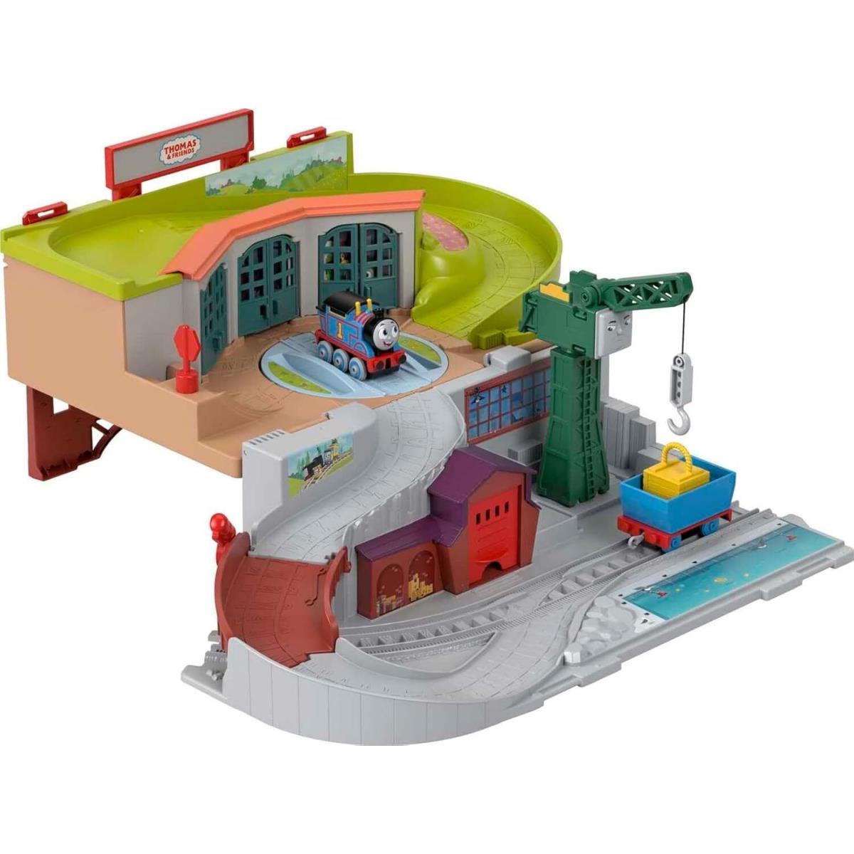 Thomas Friends Toy Train Set Sodor Take-along Playset with Diecast Thomas