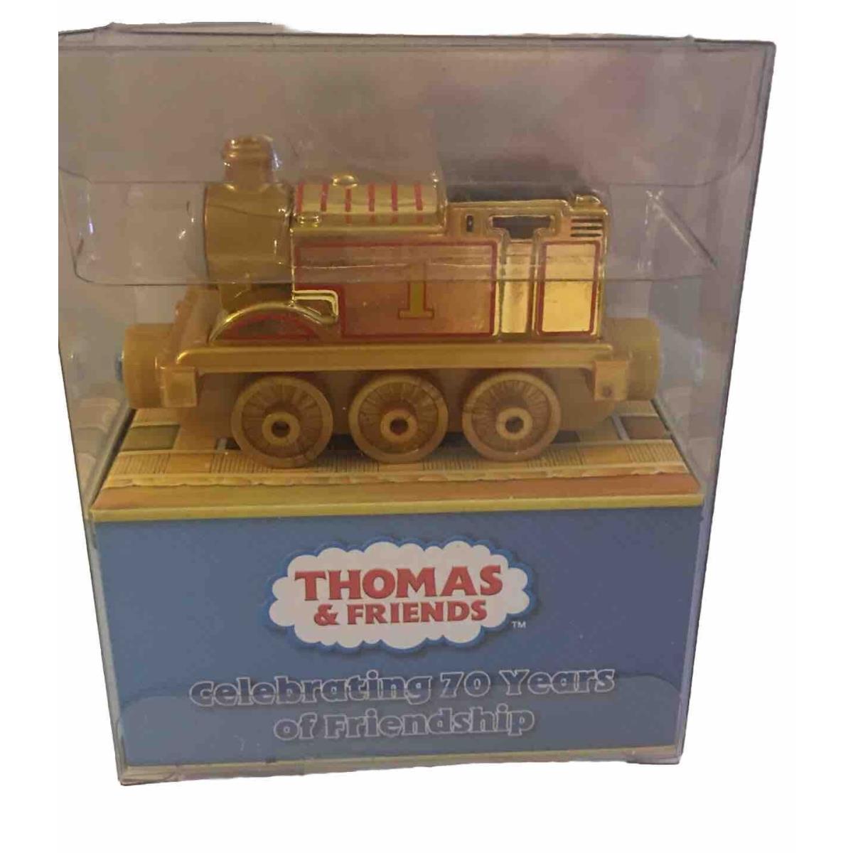 Thomas Friends Railway Train Take N Play Along Diecast Limited Gold Engine