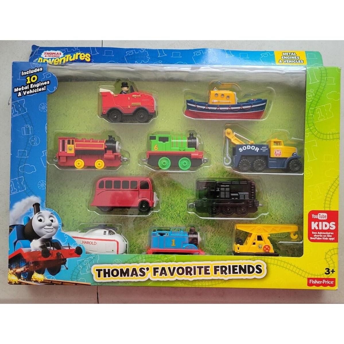 Thomas Tank Engine Adventures Favorite Friends 10 Diecast Metal Trains s61