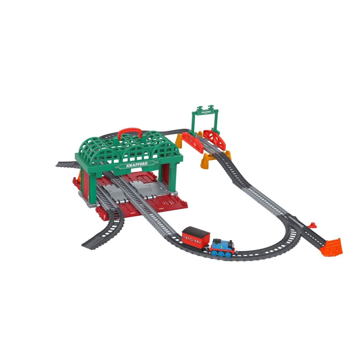 Knapford Station Train Set Track with 2 in 1 Playset and Storage Case For