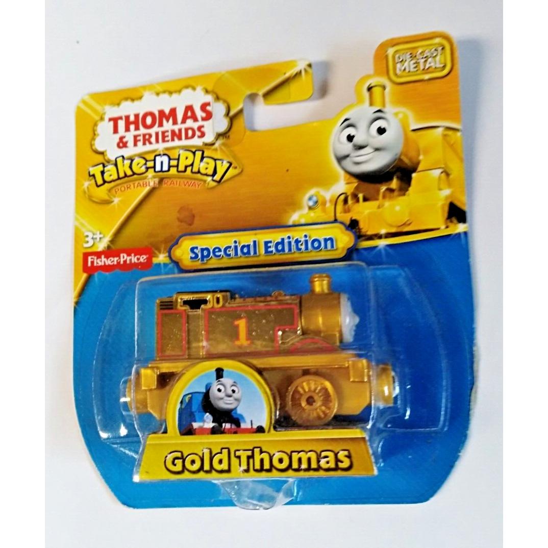 Mattel Thomas & Friends Take-n-play Thomas Friends Take-n-play Special Edition Gold Thomas Die-cast 2014 Nip