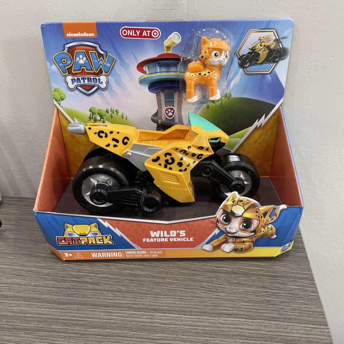 Paw Patrol Wild Cat Pack Feature Vehicle Figure Play Set - 2022 Toy