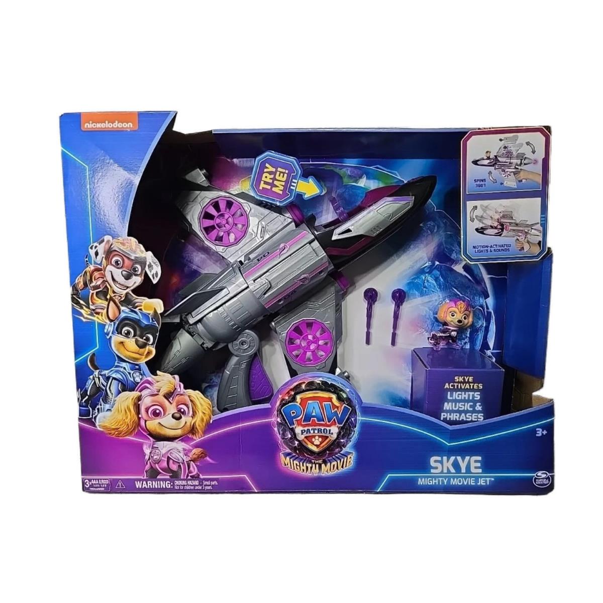 Paw Patrol: The Mighty Movie Transforming Jet with Lights Sounds Skye Figure