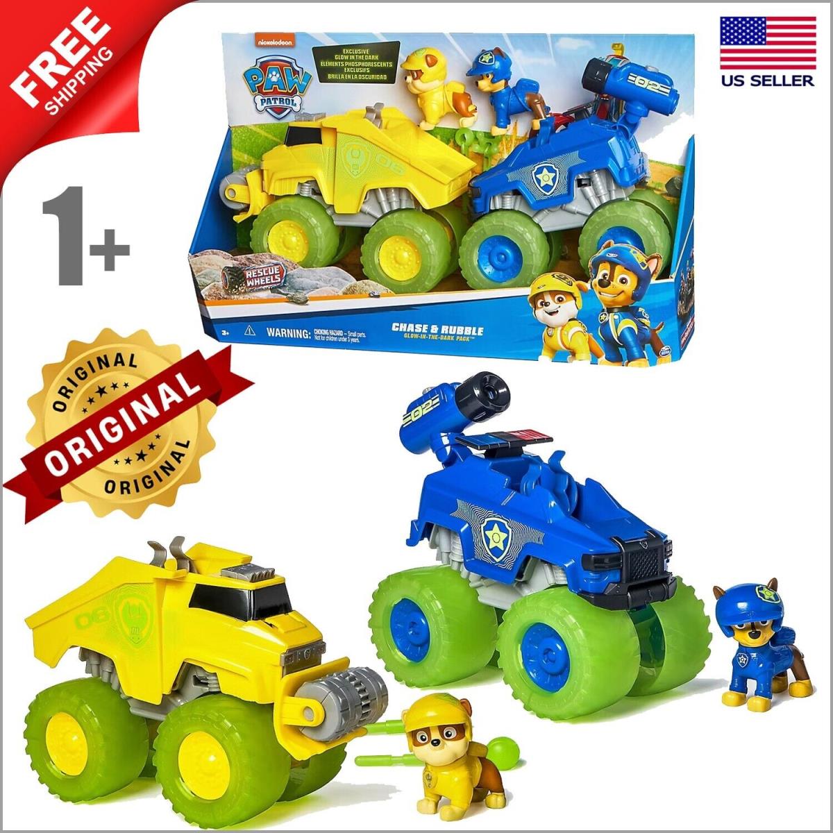 Paw Patrol Toys Chase Rubble Rescue Wheels w/ Tools Collectible Action Figures