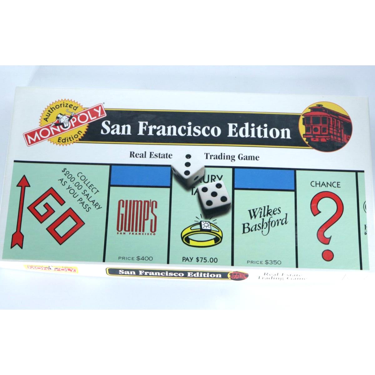 Monopoly San Francisco Edition Board Game By Hasbro 1995 Vintage Htf