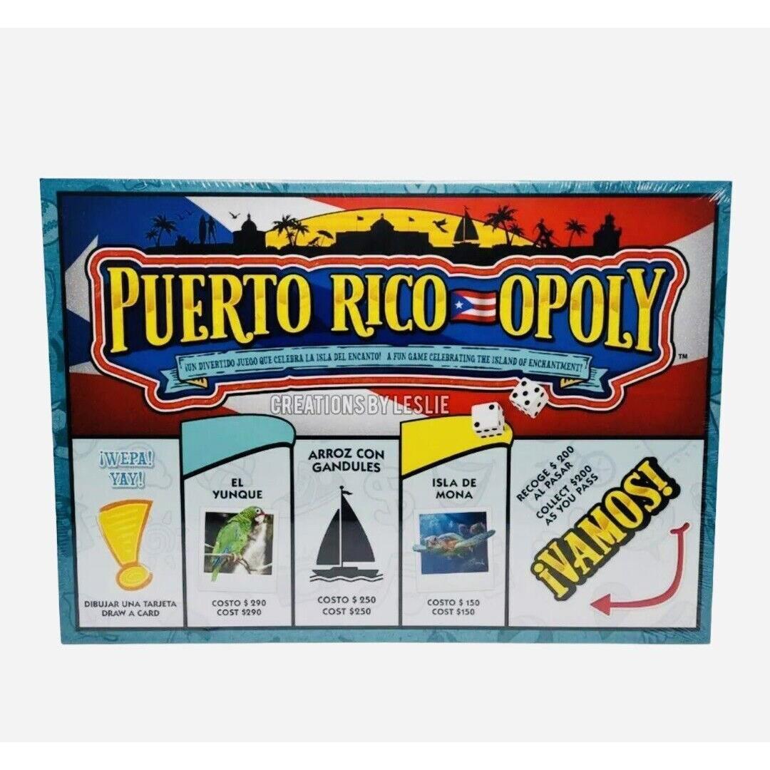 Puerto Rico Opoly Monopoly Board Game