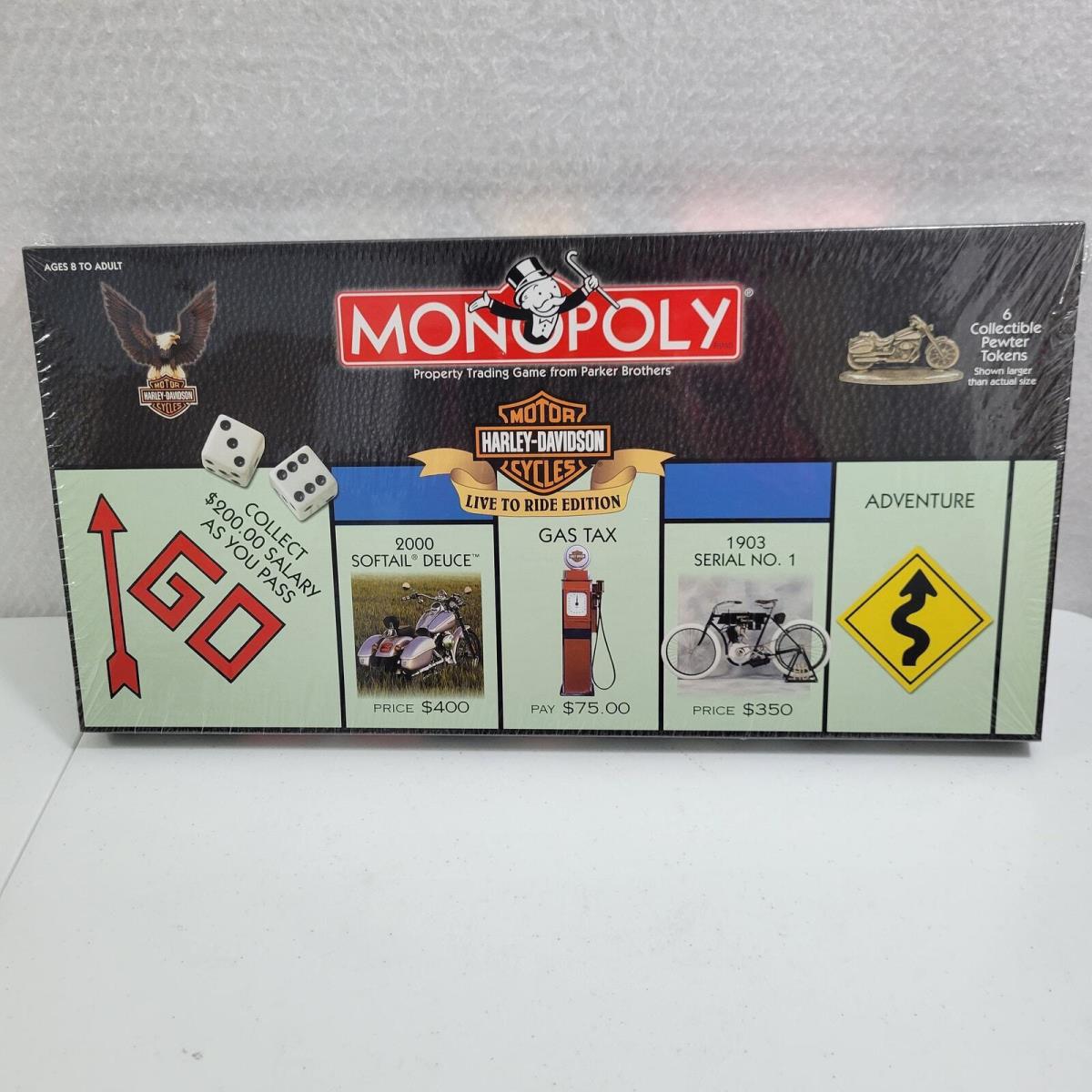 Monopoly Harley-davidson Motorcycles Live to Ride Edition 122523-2Clo3