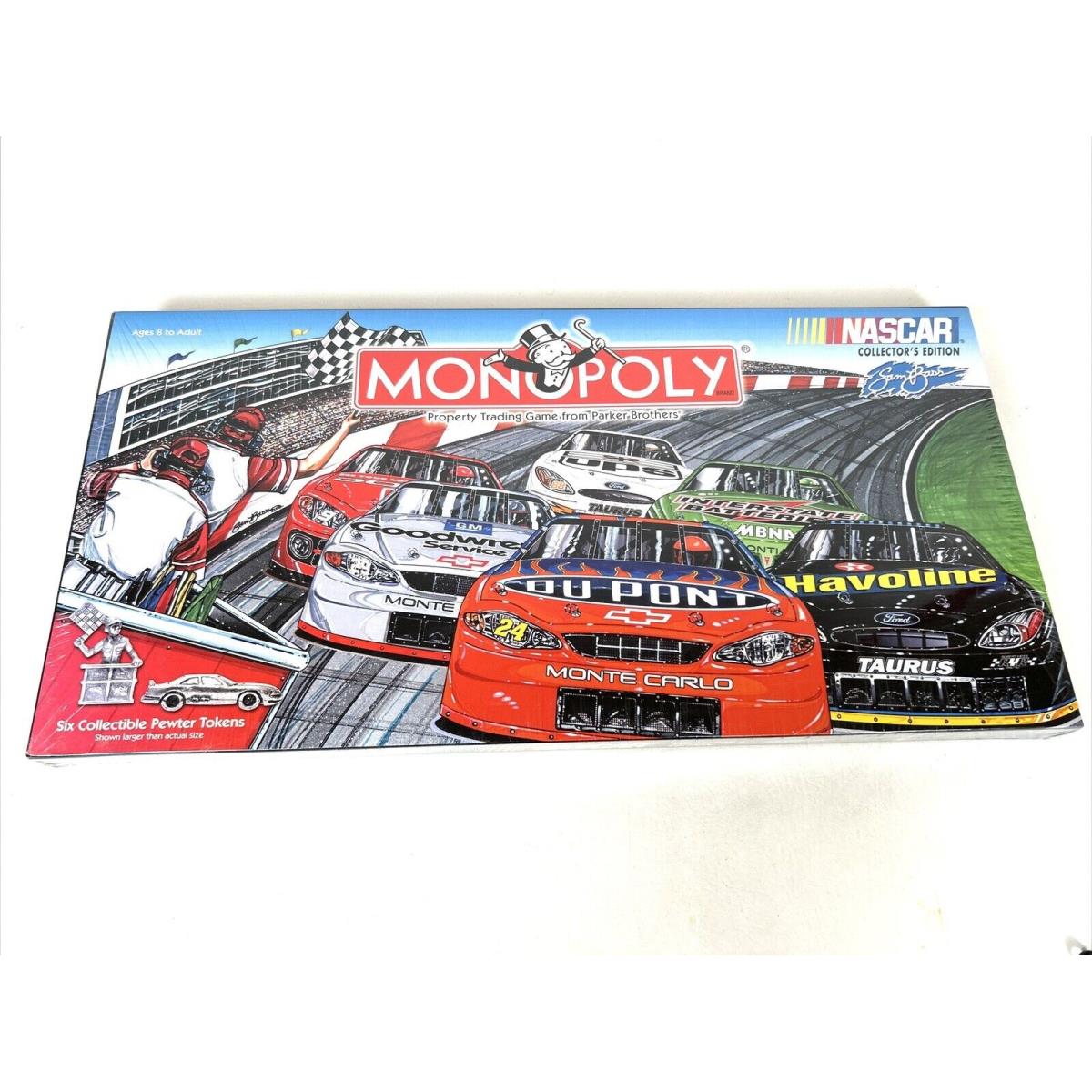 Nascar Monopoly Collector`s Edition Board Game 2002 Sam Bass