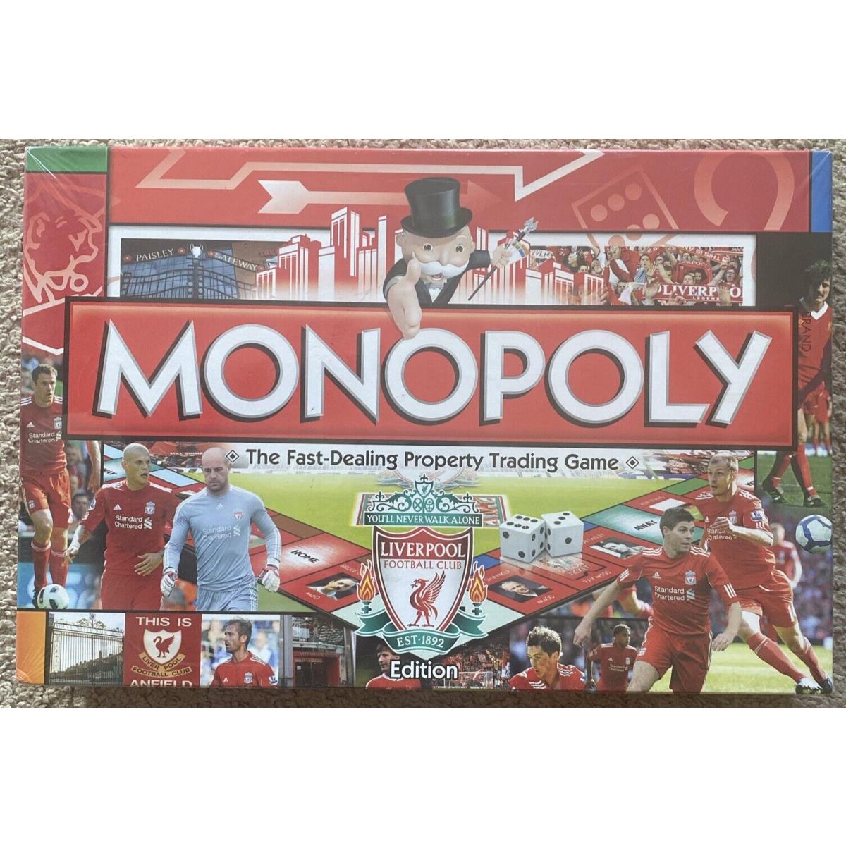 Monopoly: Liverpool FC Edition Hasbro 2010 Anfield Official Licensed