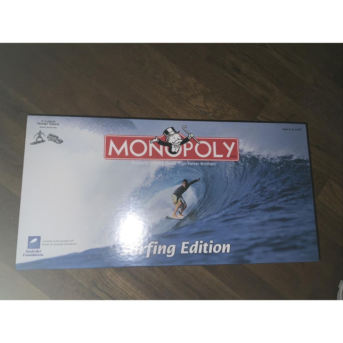 Monopoly Game Surfing Edition 2003 Parker Brothers Hasbro