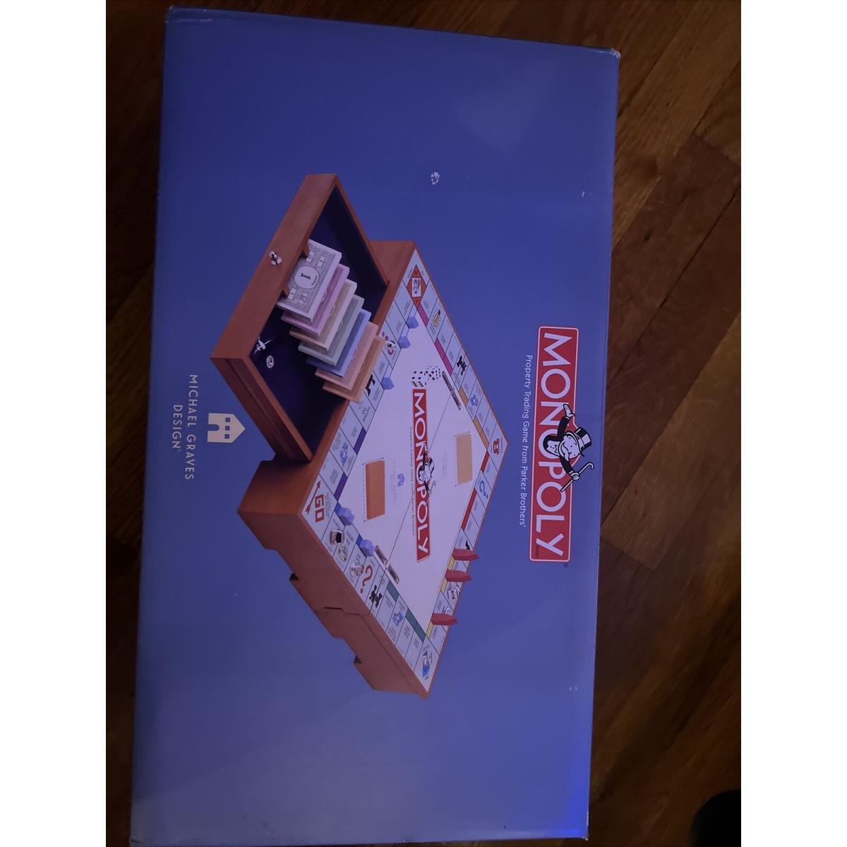 Monopoly Michael Graves Design Signed Cherry Wood 2002 Game