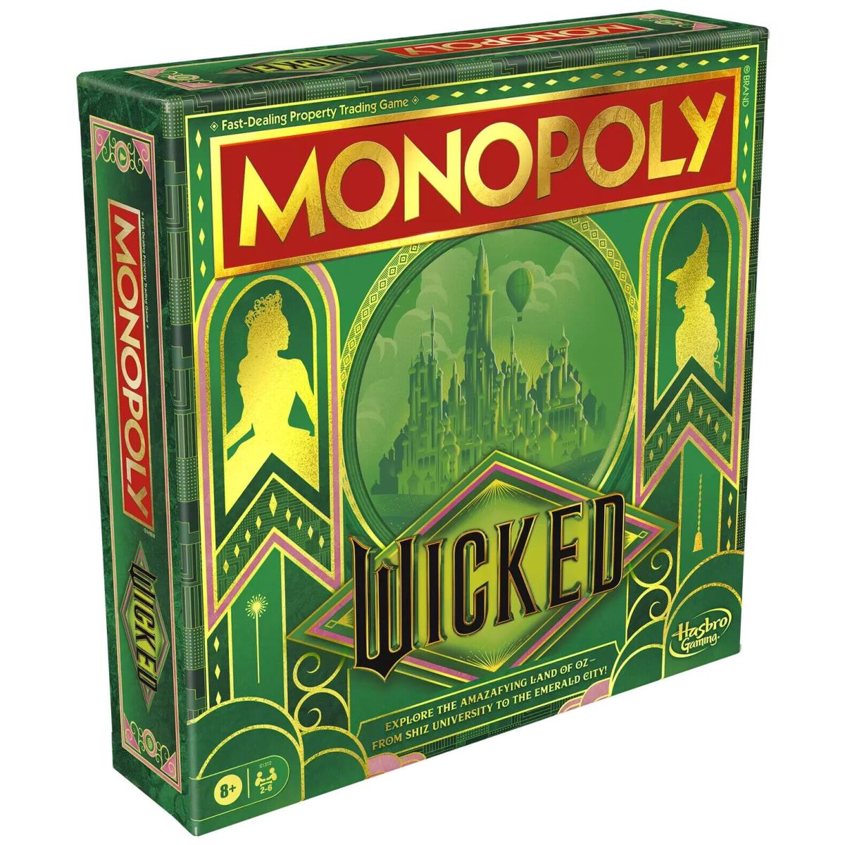 Monopoly: Wicked Movie Edition Board Game Wizard of Oz