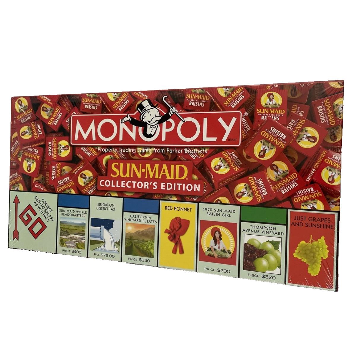 Sun-maid Monopoly California Raisins Collector`s Edition Board Game 2006