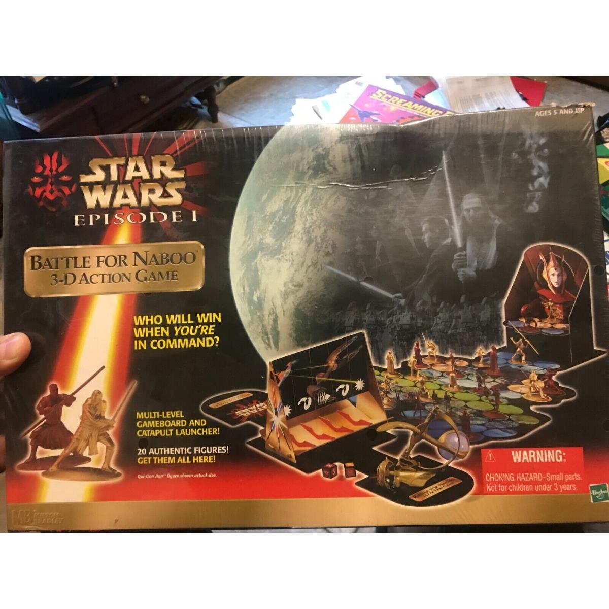 Hasbro Star Wars Episode 1 Battle For Naboo 3D Action Board Game 1999