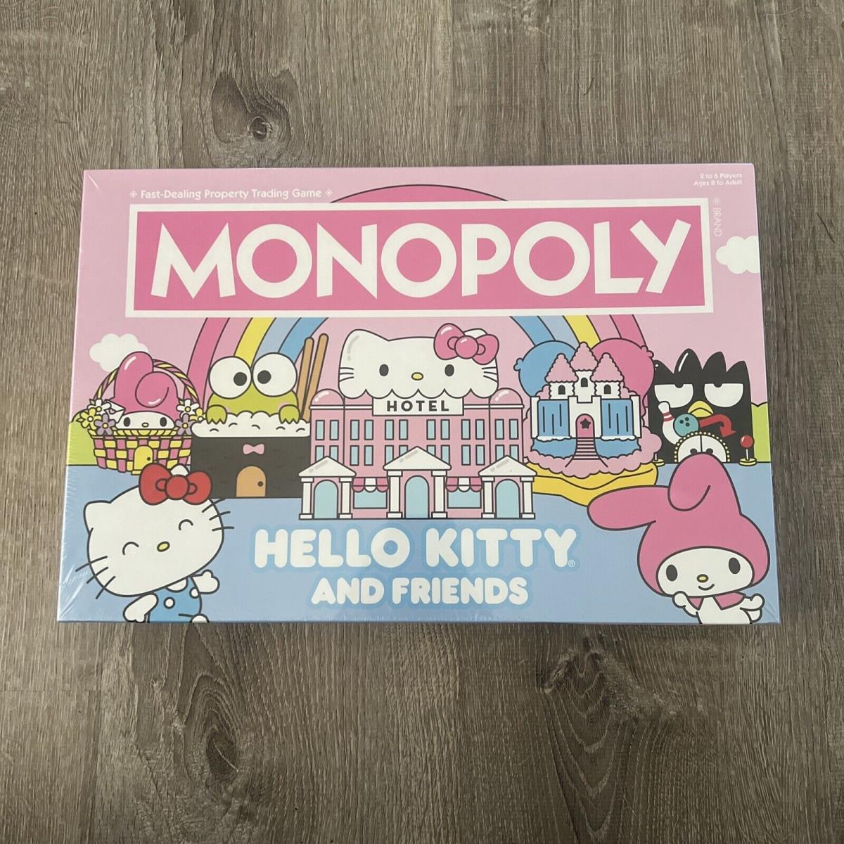 Hello Kitty and Friends Monopoly Game Hasbro Sanrio Kuromi 2022