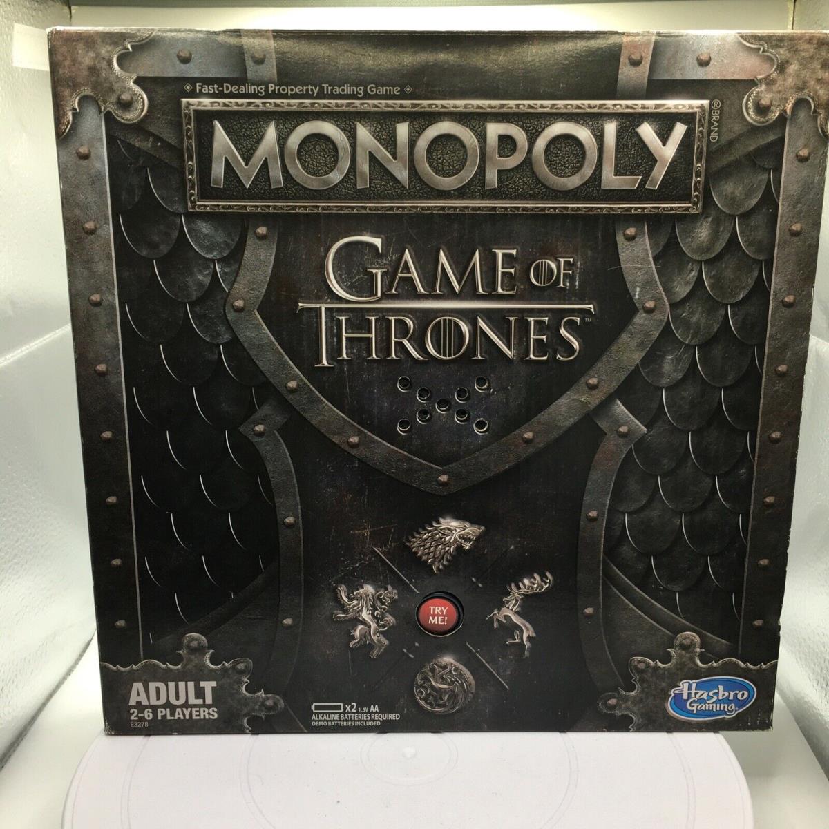 Game of Thrones Limited Collectors Edition Monopoly Hasbro Music Works