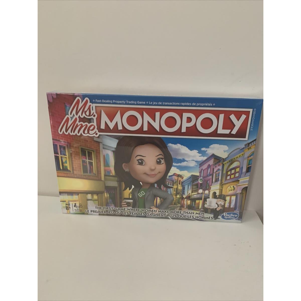 Monopoly Game Ms. Mme. Monopoly Bilingual French / English Rare