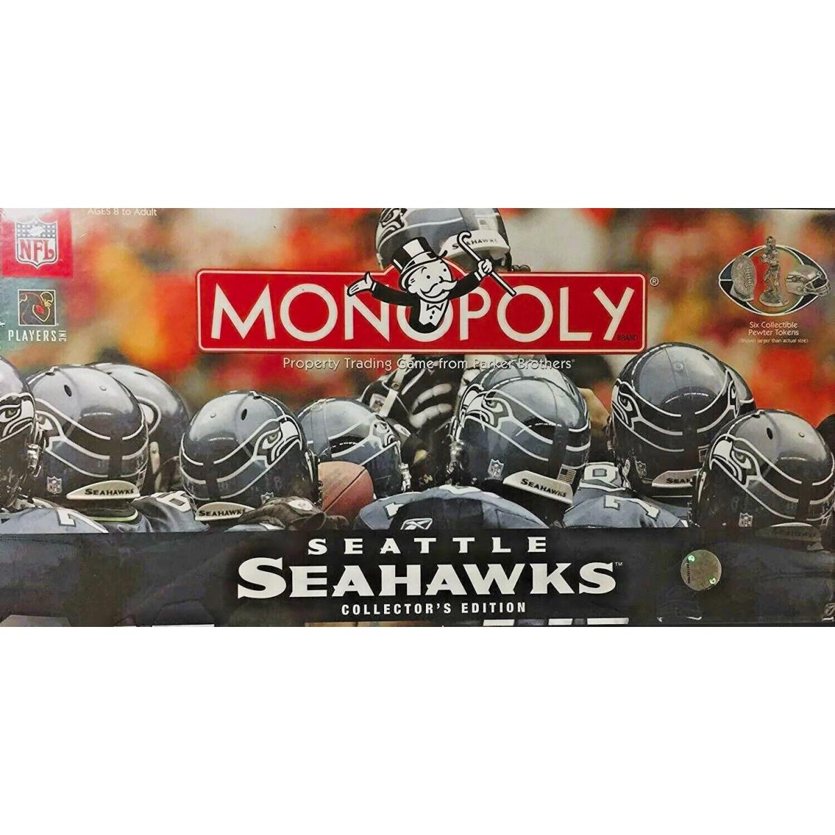 Seattle Seahawks Monopoly Nfl Football Collectors Edition