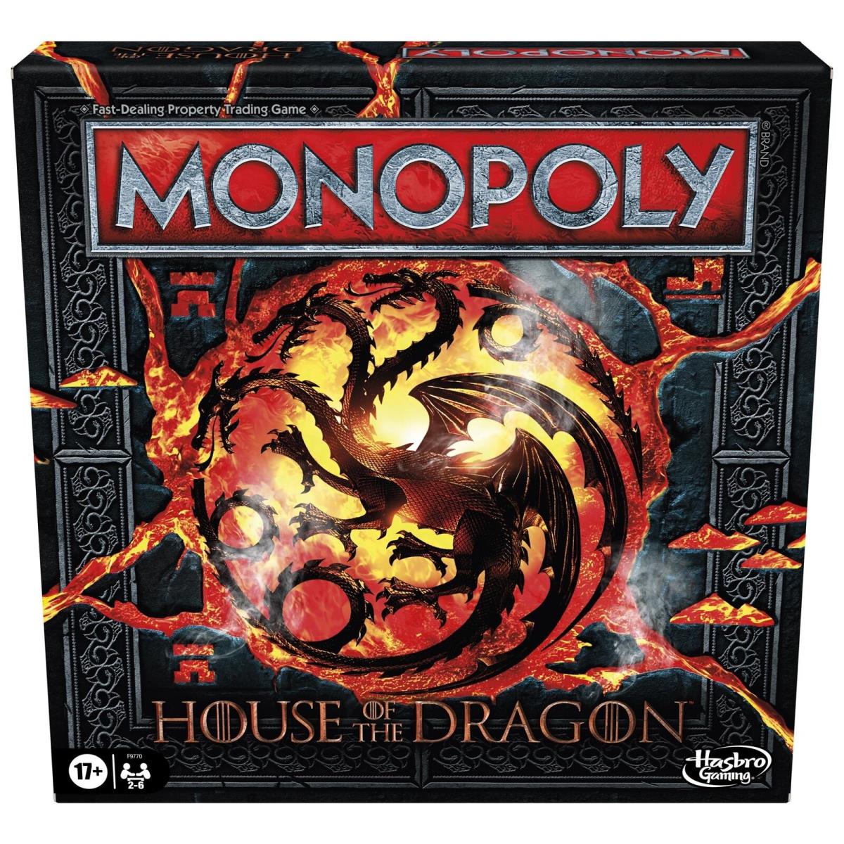 House of The Dragon Monopoly Board Game 2-6 Players Hit TV Series Ages