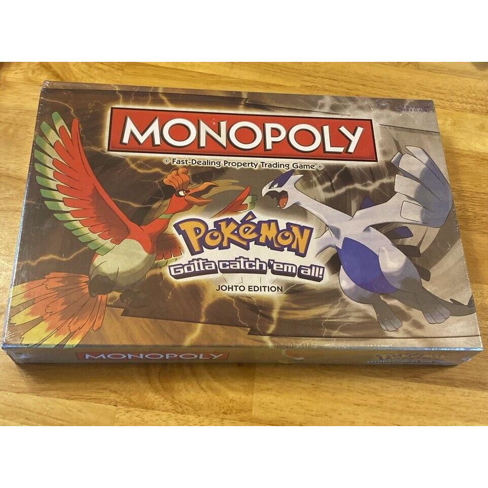 Pok Mon Monopoly Gotta Catch Em All/johto Edition Board Game