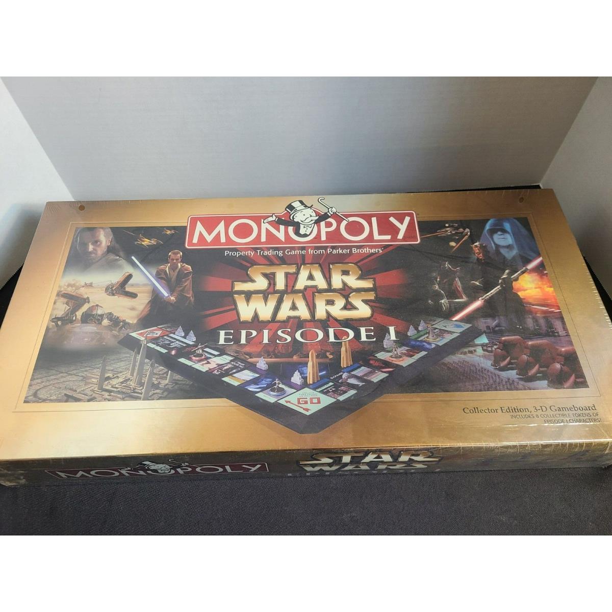 Monopoly Star Wars Episode 1 Collectors Edition Game 3D Game Board 1999