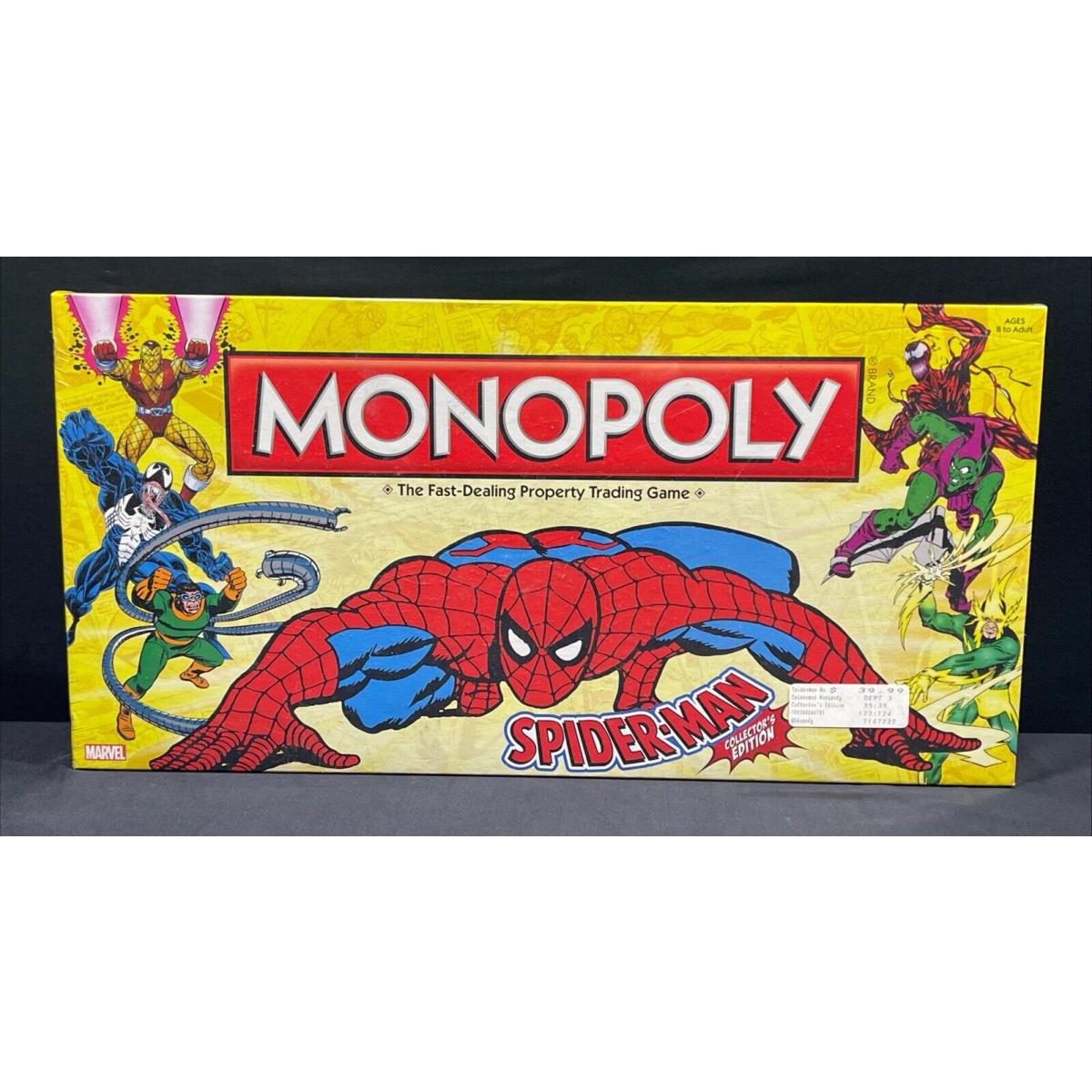 2012 Marvel Spider-man Collector`s Edition Monopoly Board Game