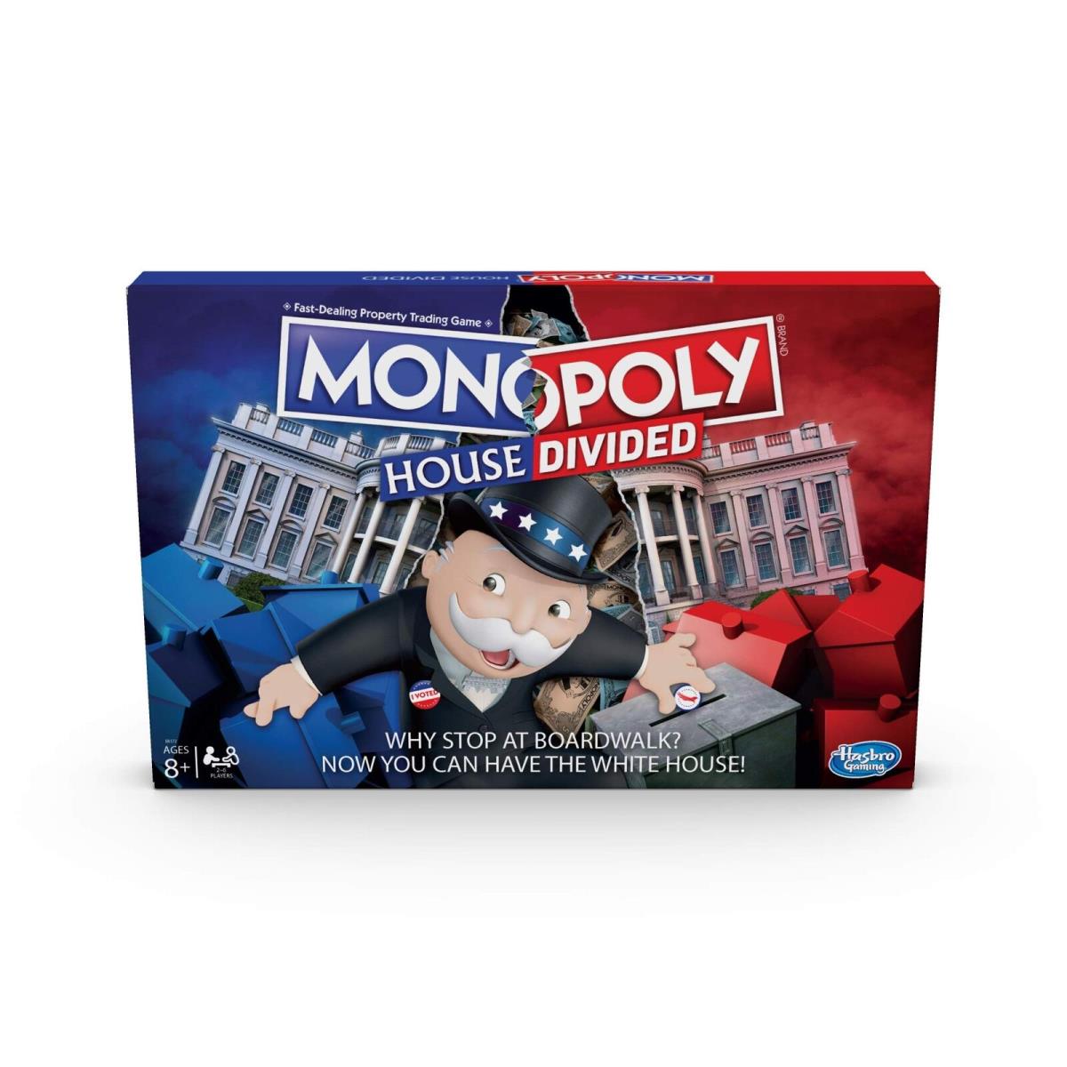 Monopoly House Divided Board Game Elections and White House Themed Game