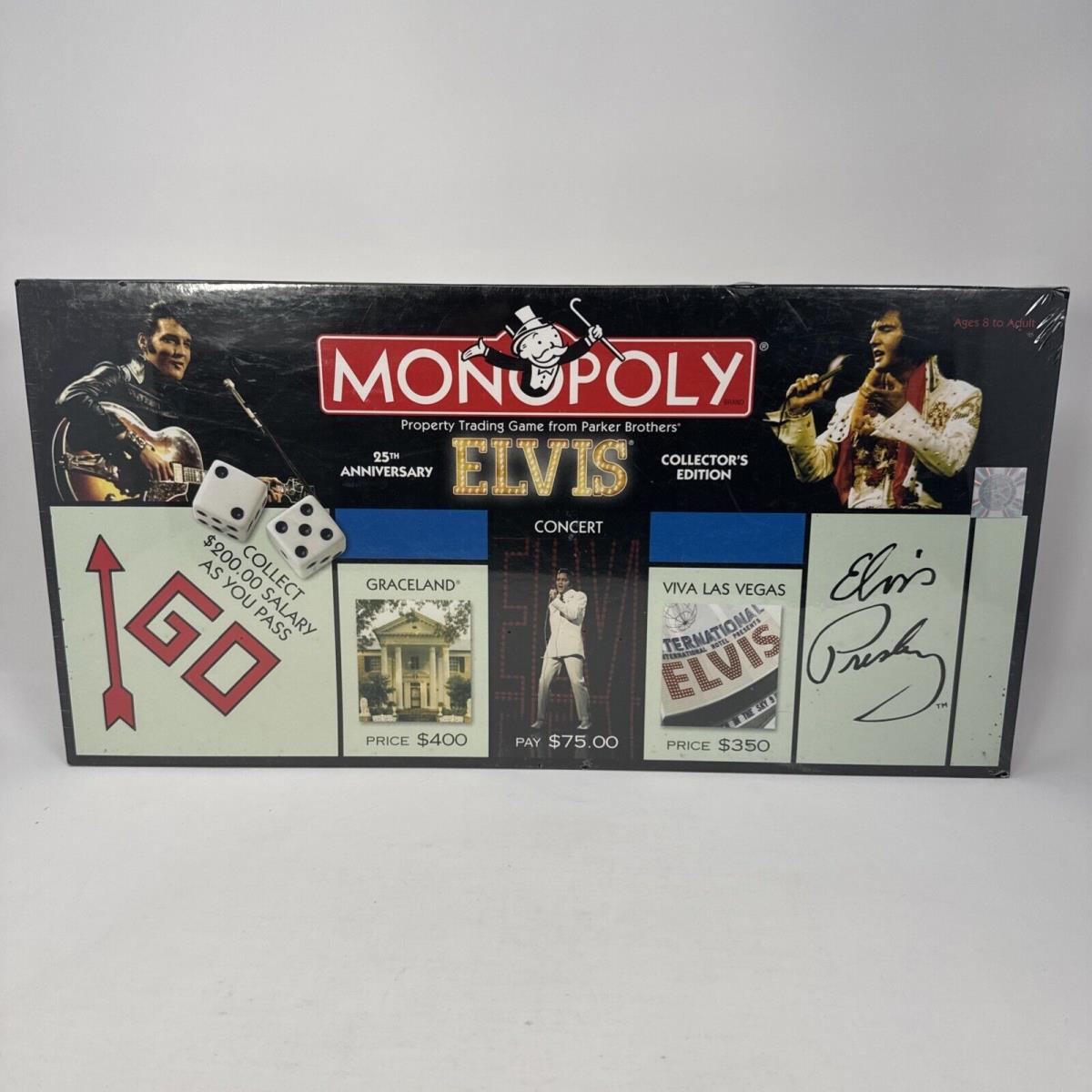 Parker Brothers Monopoly Elvis Presley Collectors Edition /sealed Vtg