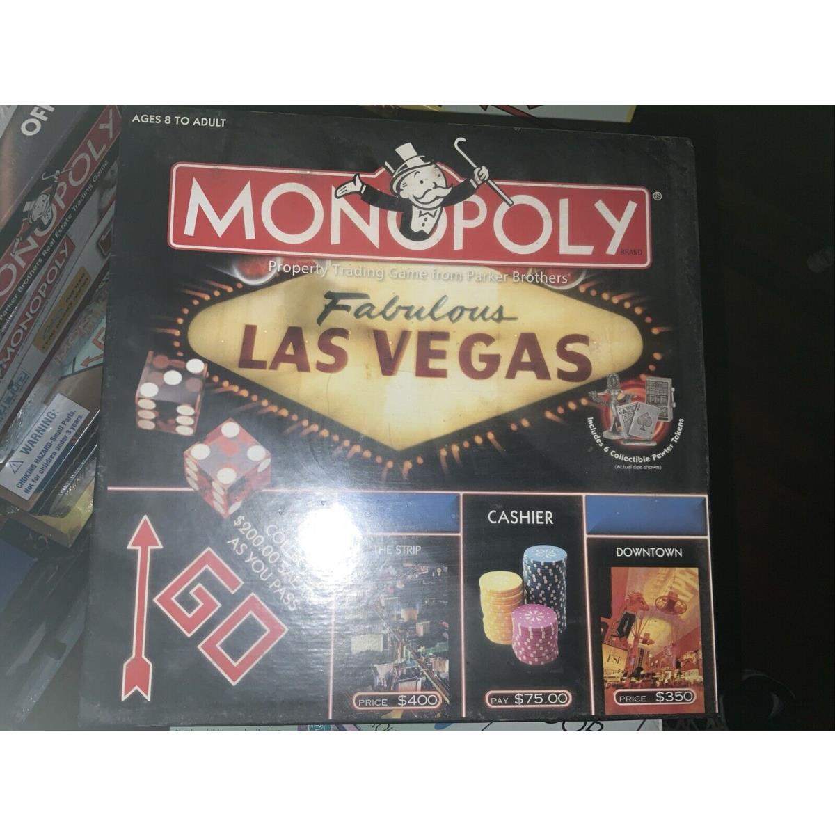 Brand Box Monopoly Fabulous Las Vegas Edition Board Game 2003