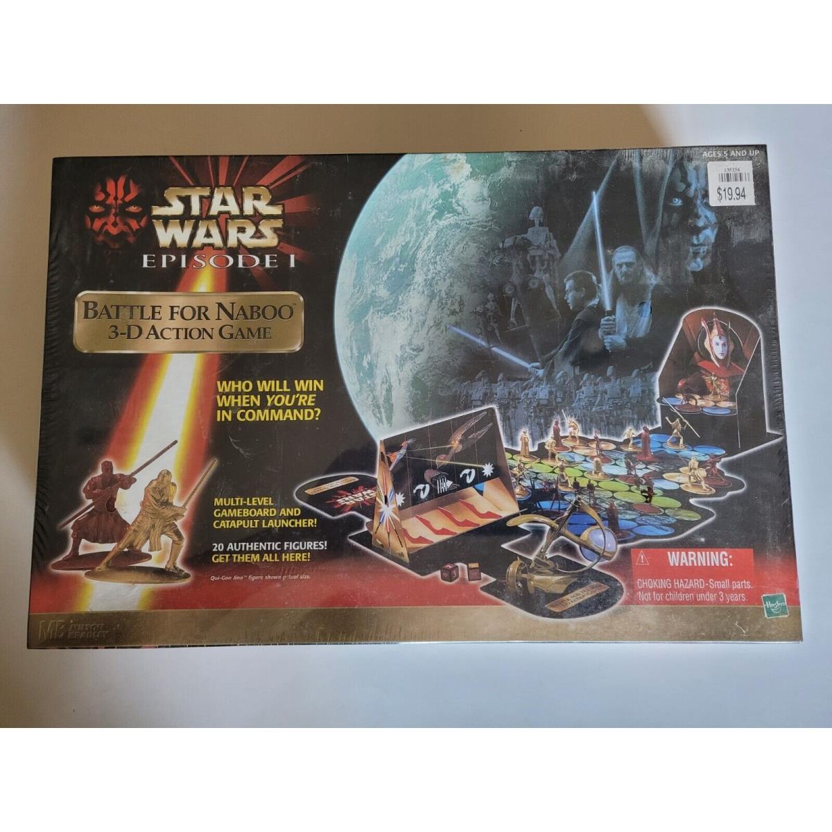 Hasbro Star Wars Episode 1 Battle For Naboo 3D Action Board Game Vintage SW