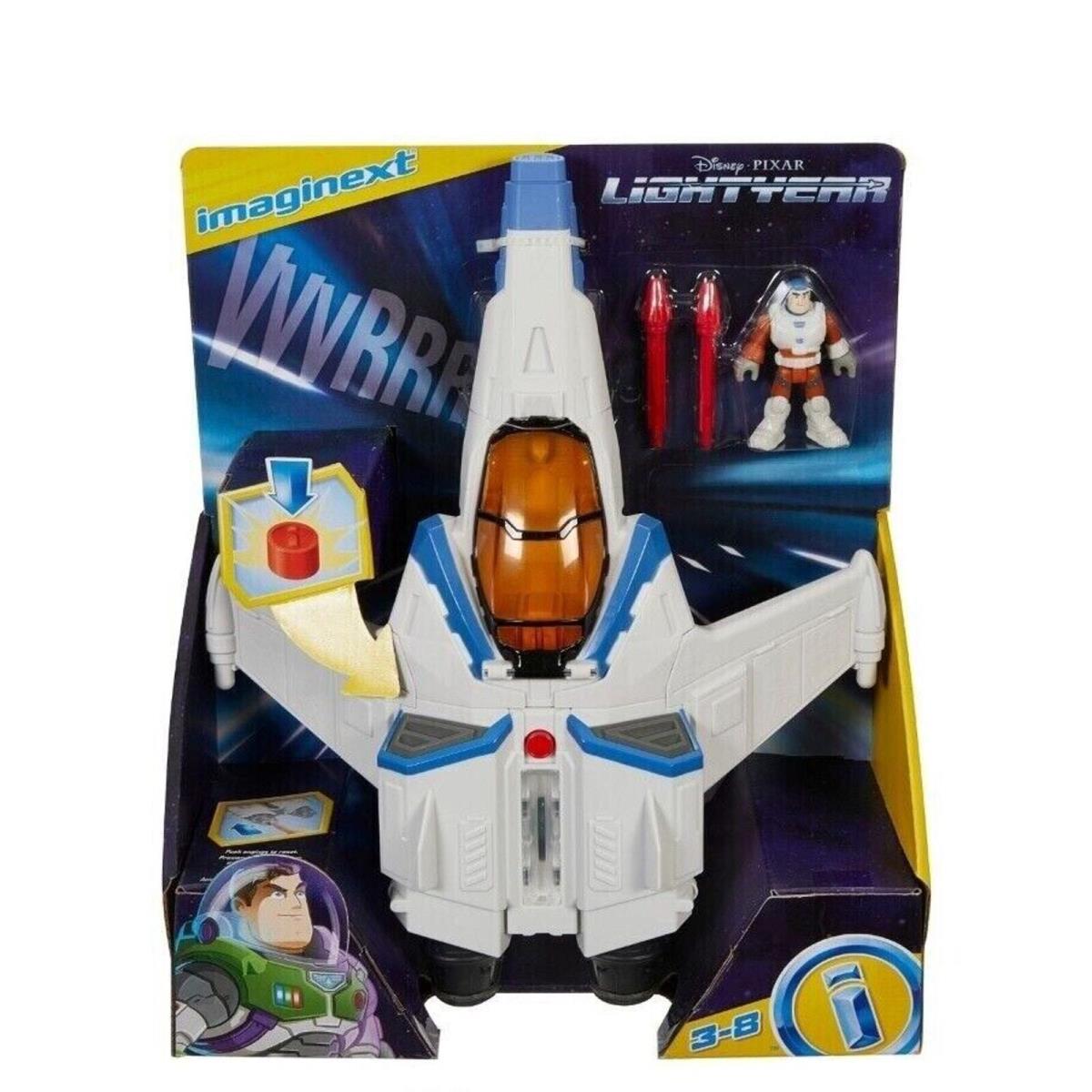 Imaginext Disney Pixar Buzz Lightyear Spaceship Figure Lights Sounds XL-15